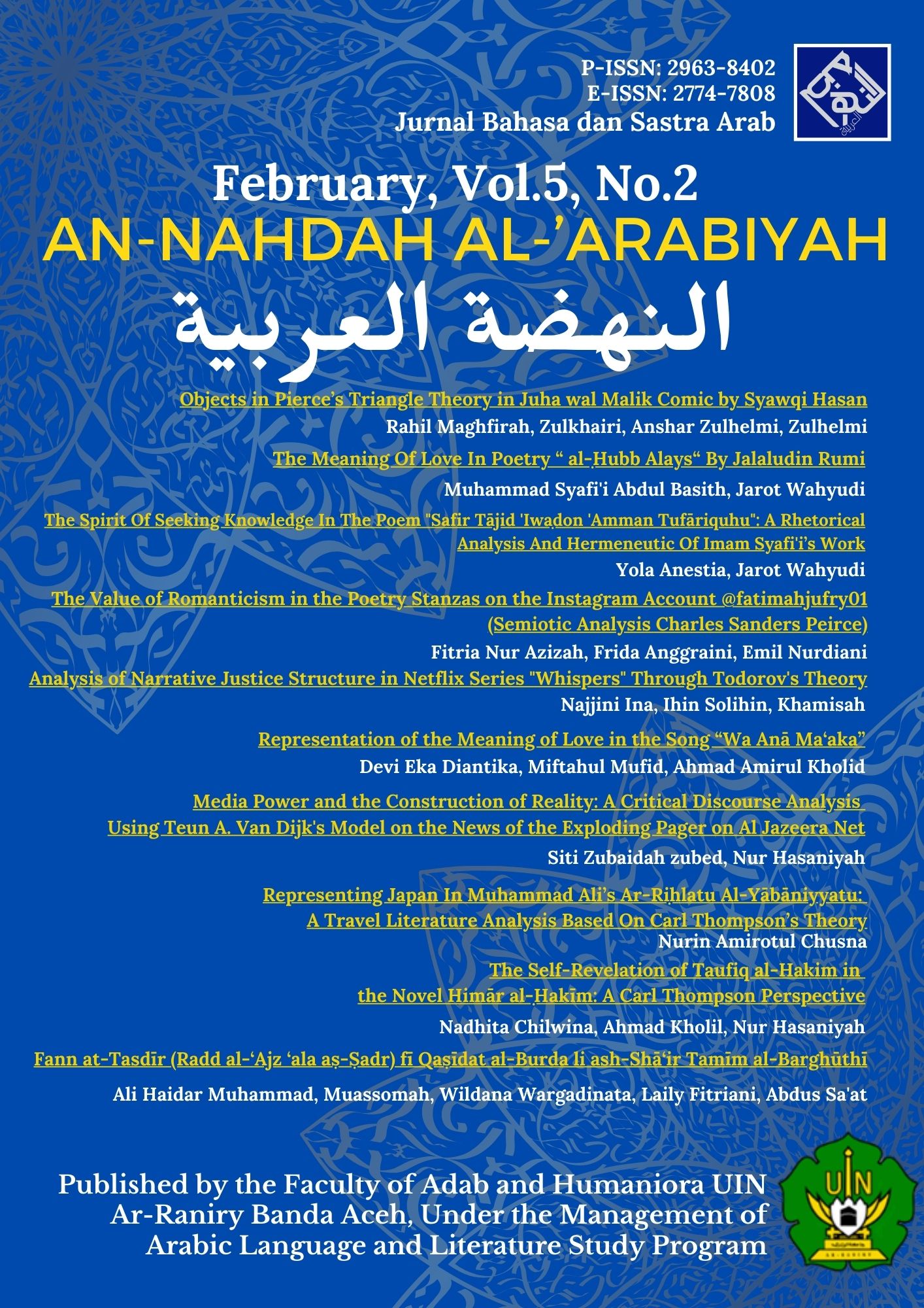 					View Vol. 5 No. 2 (2025)
				