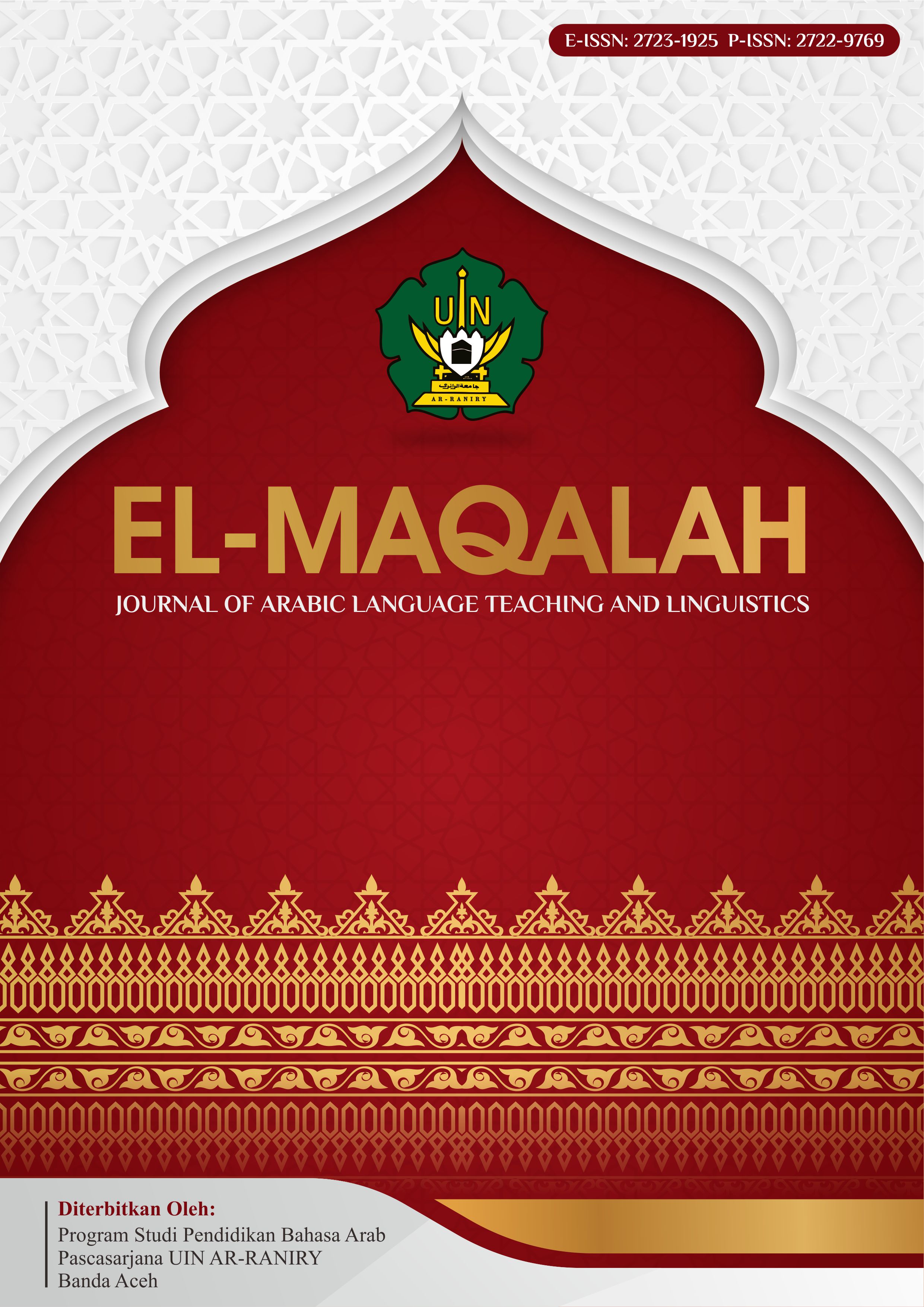 EL-MAQALAH : Journal of Arabic Language Teaching and Linguistics