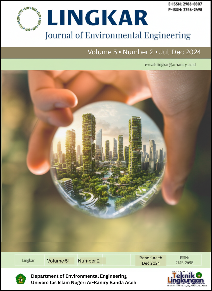 					View Vol. 6 No. 2 (2025): LINGKAR : Journal of Environmental Engineering (IN PROGRESS)
				
