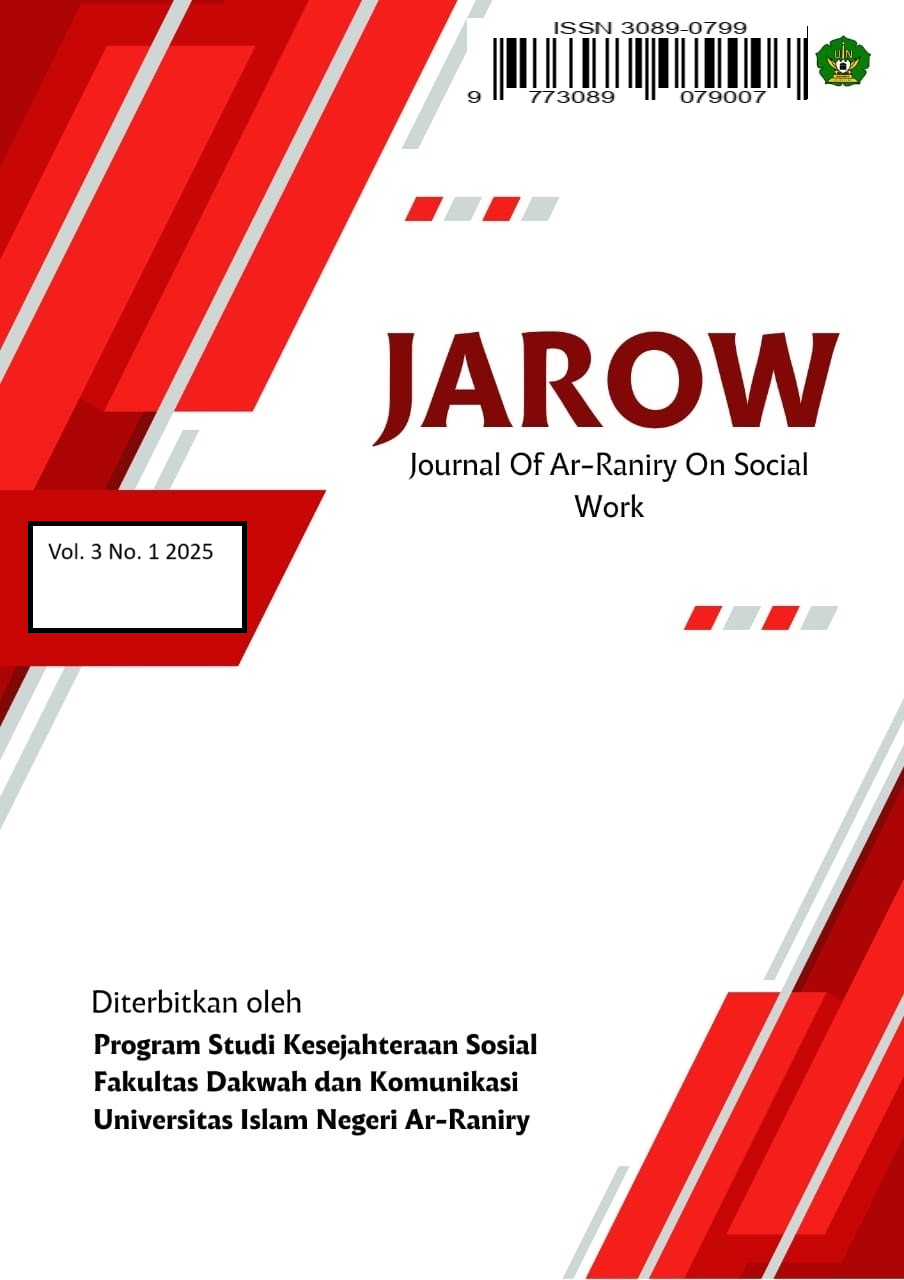 					View Vol. 3 No. 1 (2025):  Journal of Ar-Raniry on Social Work
				